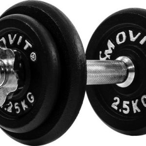 MOVIT® PROFI litinová jednoruční činka - 10 kg