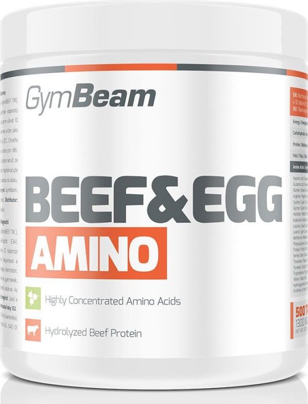 GymBeam Beef & Egg Amino 500 tbl.